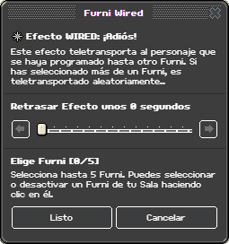 Ventana de configuración de ¡Adiós!