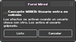 Ventana de configuración de Usuario entra en colisión